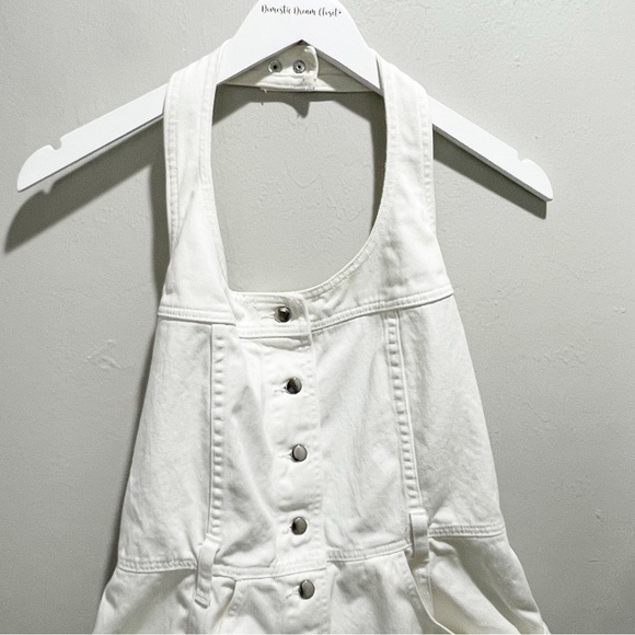 Vintage VICTORIA’S SECRET MODA INTERNATIONAL Women’s White Halter Romper Size S - Picture 2 of 6